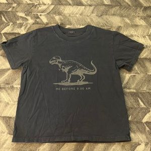 John Galt "Me before 9.00 AM" dinosaur t-shirt